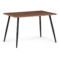 Стол деревянный Кангас 120х80х77 орех кантри / черный