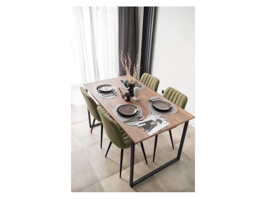 Лиман 140 х 80 дуб крафт табачный / черный матовый