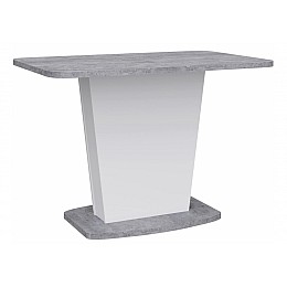 Стол деревянный Комфорт цемент светлый / белый