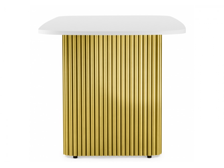 Бавария B 160 х 90 белая пленка шагрень / золото