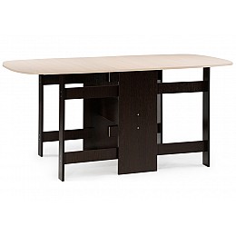 Стол деревянный Йентель бабочка венге / дуб молочный