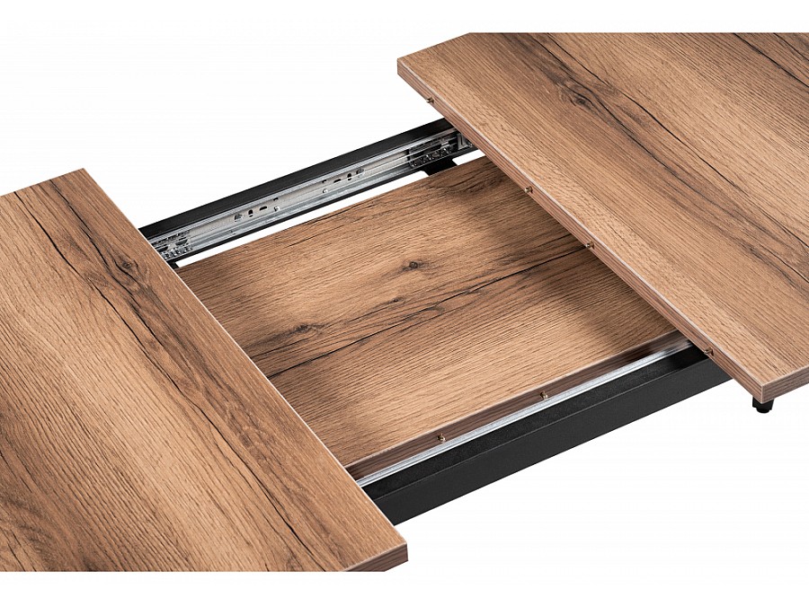 раскладной Денвер Лофт 120 25 мм дуб делано темный  / черный матовый