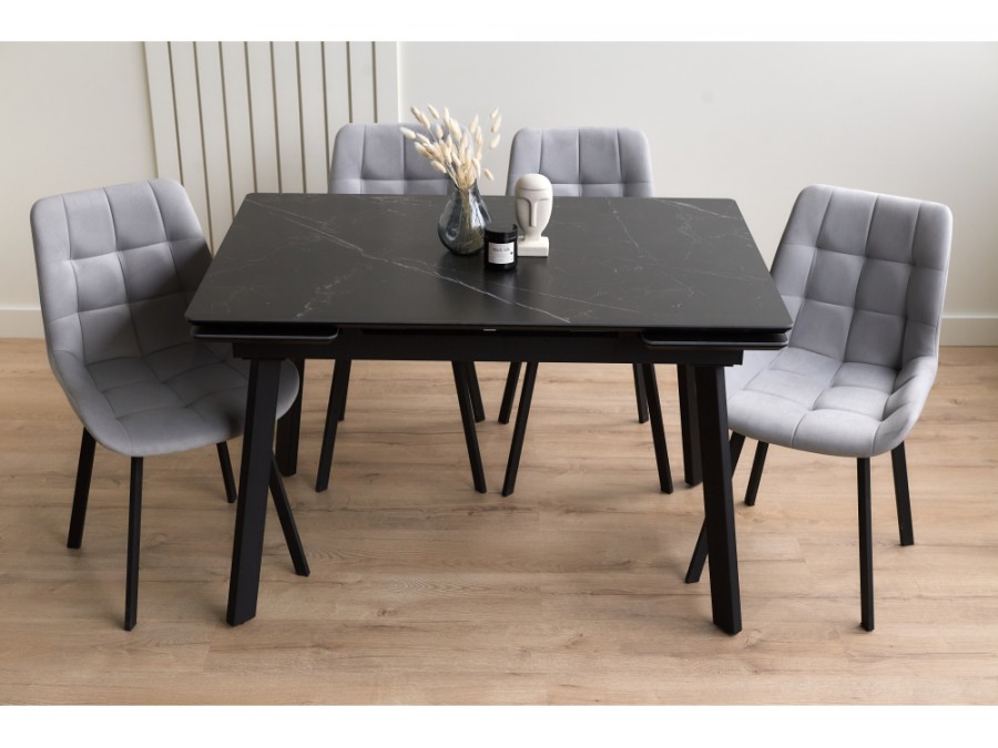 Норман 120(180)х80 shakespeare black / черный