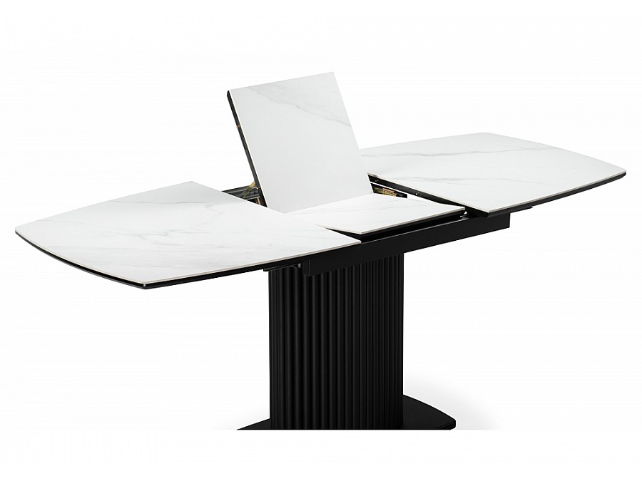 Фестер 140(180)х80 белый мрамор snow white / черный