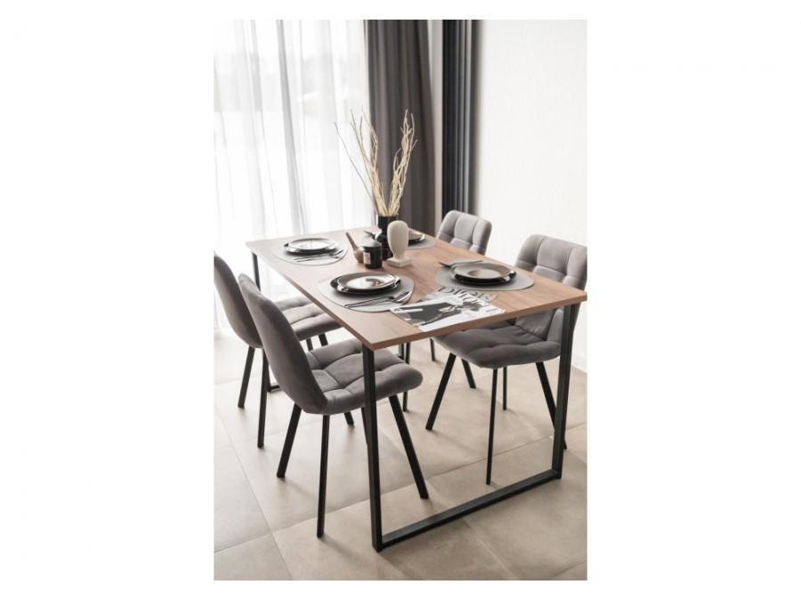 Лиман 140 х 80 дуб крафт табачный / черный матовый