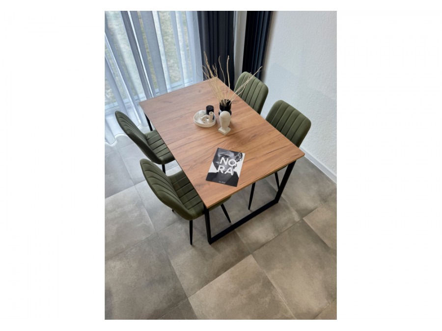 Лиман 117 (157) x 77 дуб крафт золотой / черный матовый