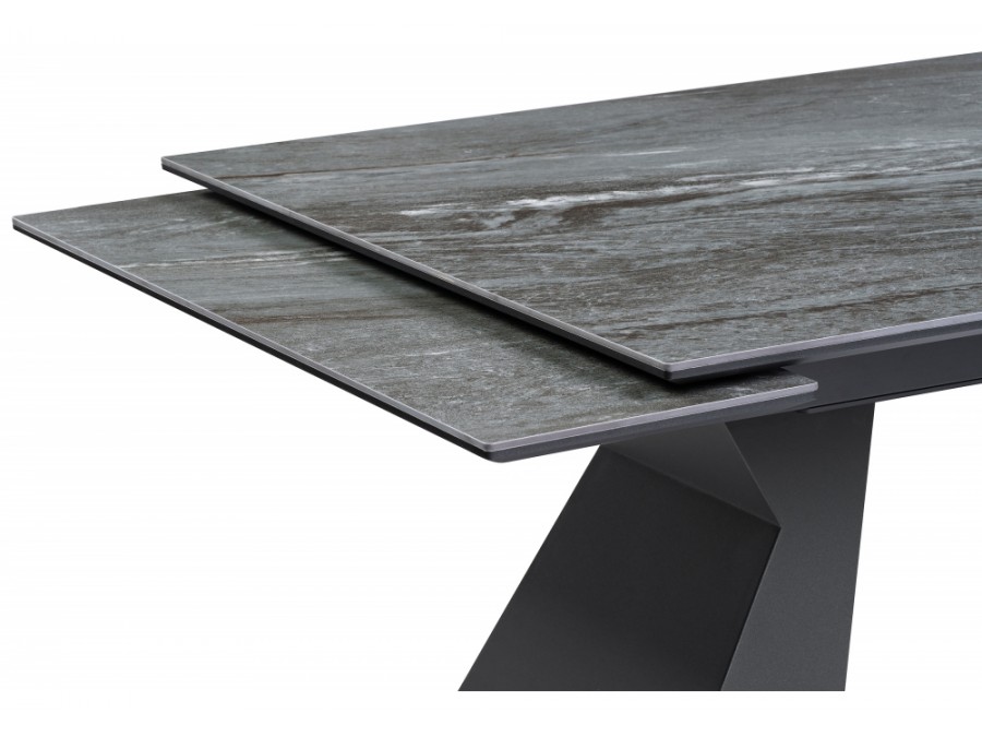 Керамический стол Денхольм 240(300)х100х75 mosco nero matt / черный