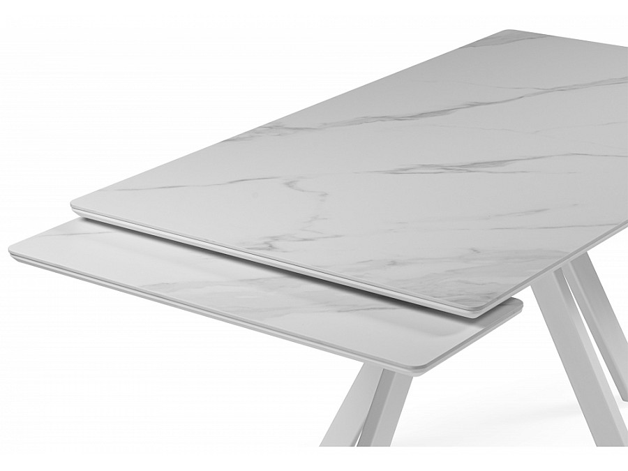 Вилли 140 (200) х 80 белый мрамор alpin white / snow white / белый