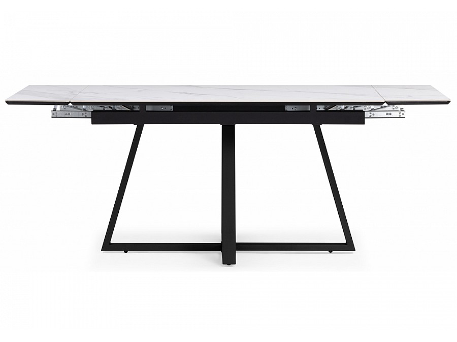 Памелла 140(200)х80х75 белый мрамор snow white / черный