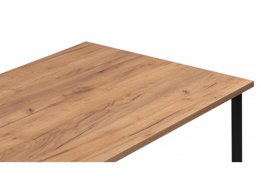 Лиман 140 х 80 дуб крафт золотой / черный матовый