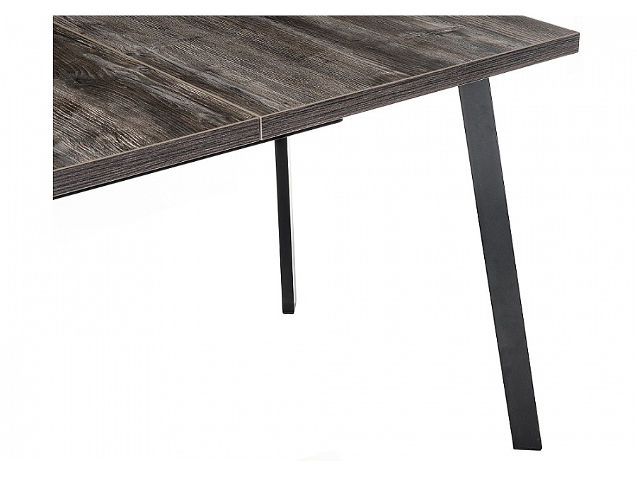 Стол деревянный Цефей 120(160)х75х77 дуб рошелье / графит