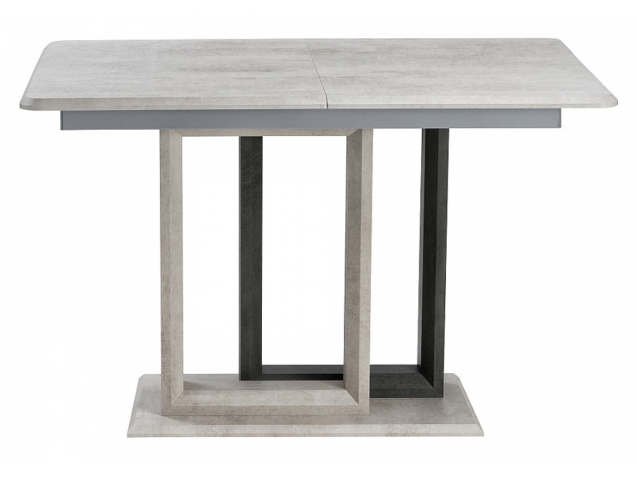 Стол деревянный Санса 120(160)х80х76 камень темный / камень светлый