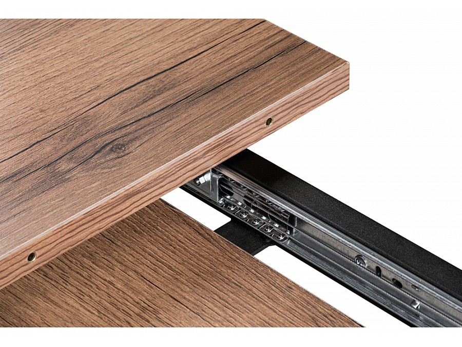 раскладной Денвер Лофт 120 25 мм дуб делано темный  / черный матовый