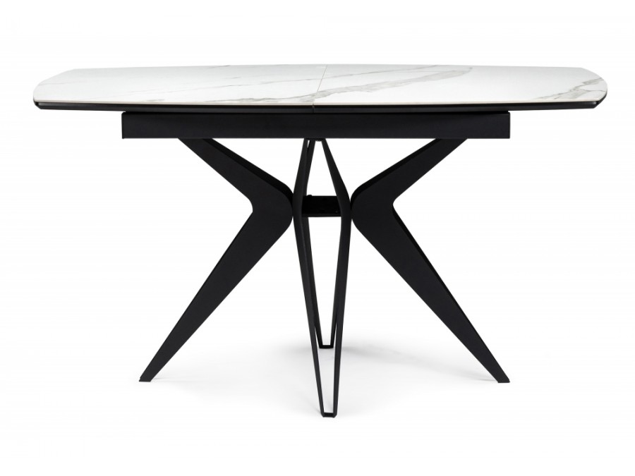 Риполь 160(205)х89 белый мрамор snow white / черный