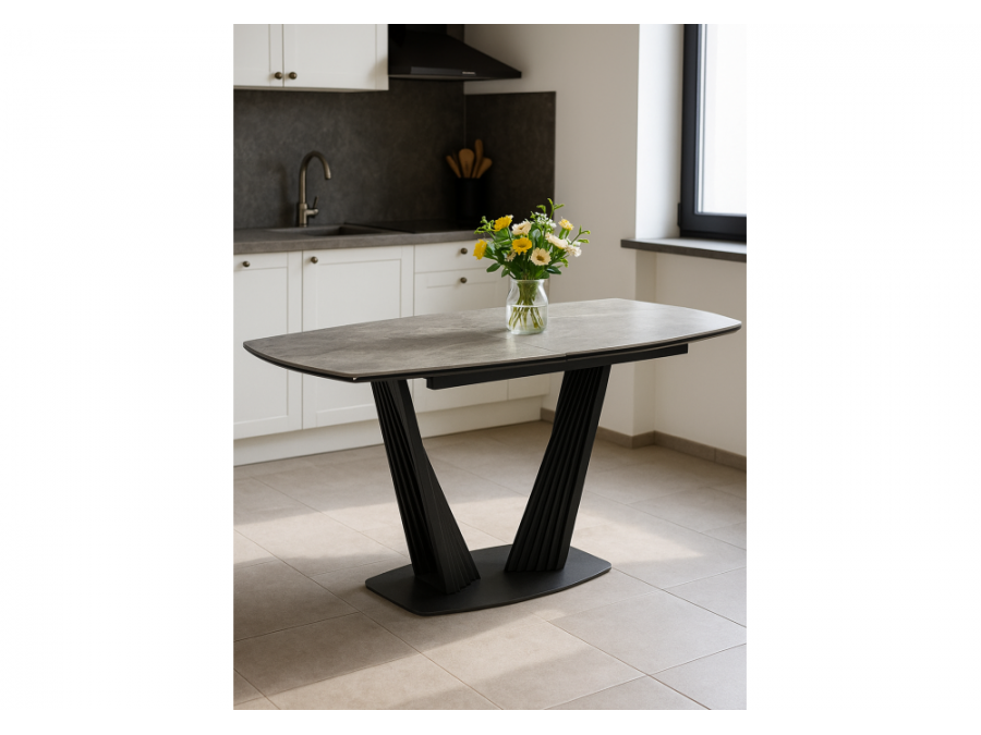 Вейл 140(180)х80 larka grey / черный