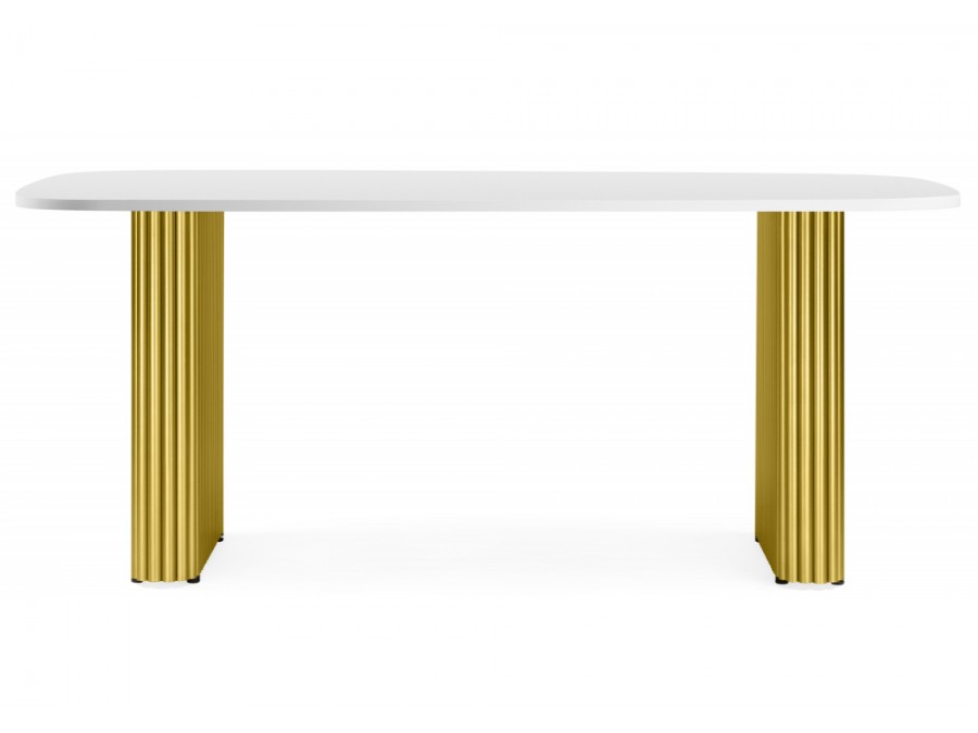 Бавария B 160 х 90 белая пленка шагрень / золото