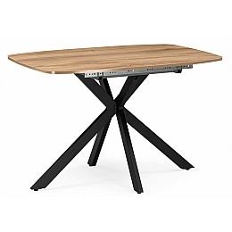 Кортез 116(160)x77 раздвижной дуб табачный / черный