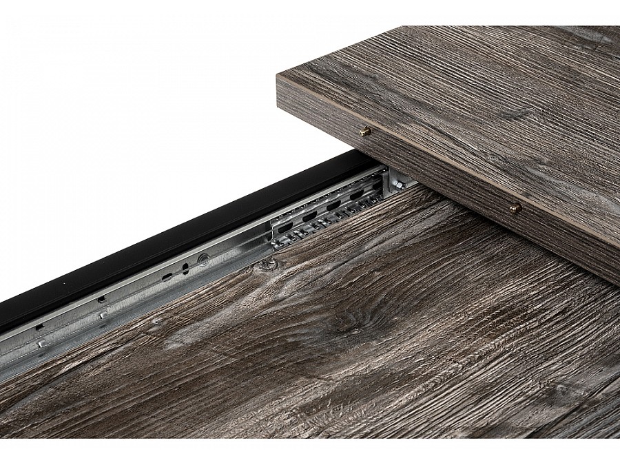 Стол деревянный Цефей 120(160)х75х77 дуб рошелье / графит