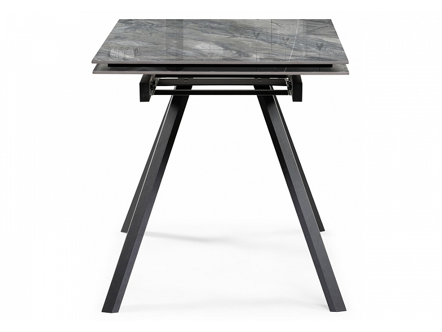 Керамический стол Морсби 140(200)х80х80 оробико / черный