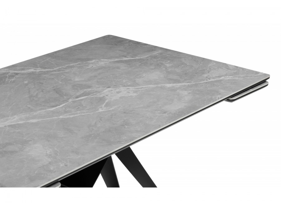 Блэкберн 140(200)х80 серый мрамор larka grey / черный