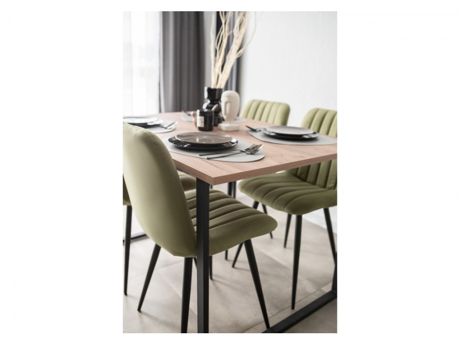 Лиман 117 х 77 дуб крафт табачный / черный матовый