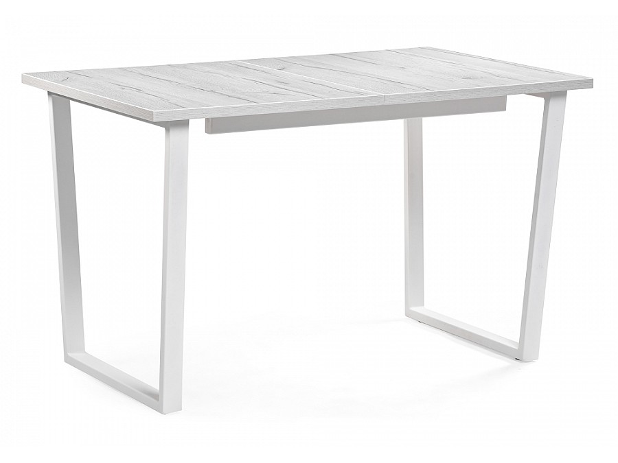 Стол деревянный Стол раскладной Лота Лофт 120(160)х75х75 25 мм юта / матовый белый