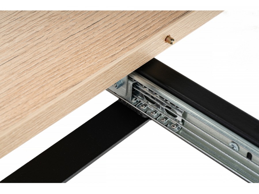 раскладной Колон Лофт 120 25 мм дуб делано светлый / черный матовый