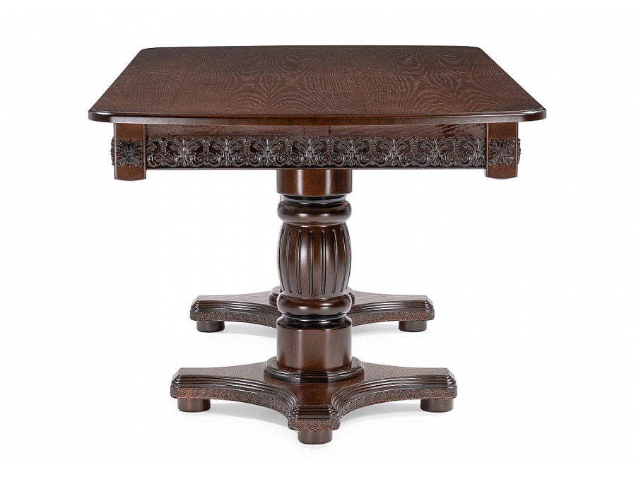 Стол деревянный Морнит 180(240)х100х76 орех темный / орех