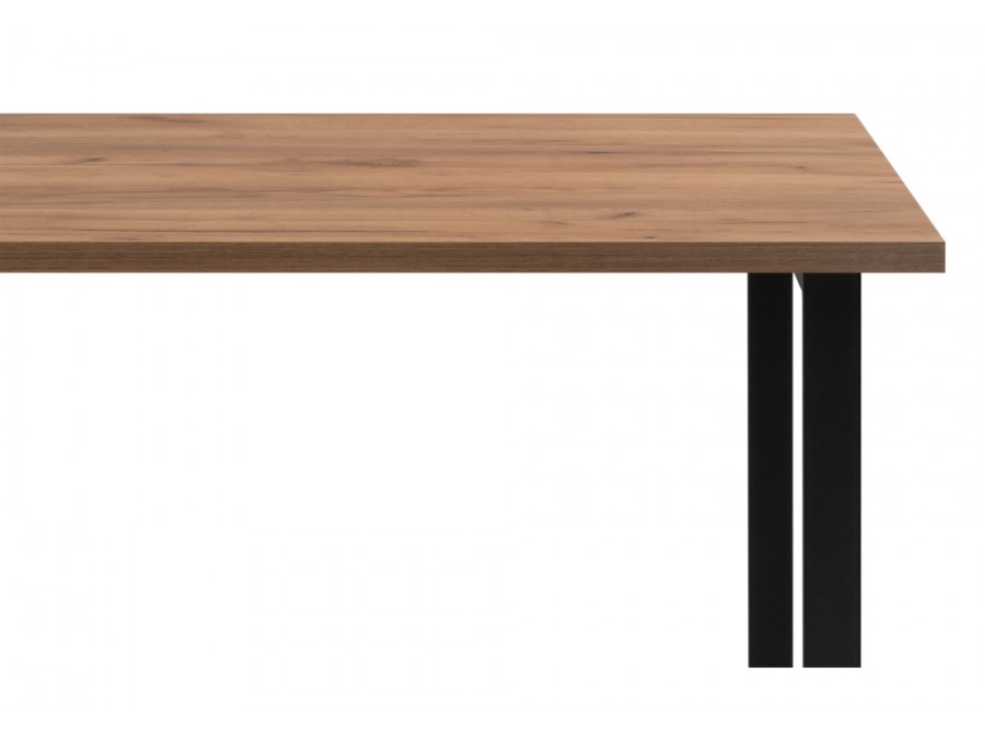 Лиман 117 х 77 дуб крафт золотой / черный матовый