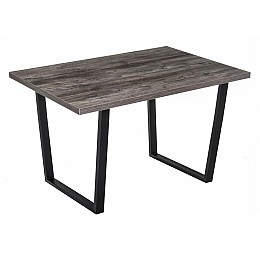 Стол деревянный Эльпатия 110 сосна пасадена / черный матовый