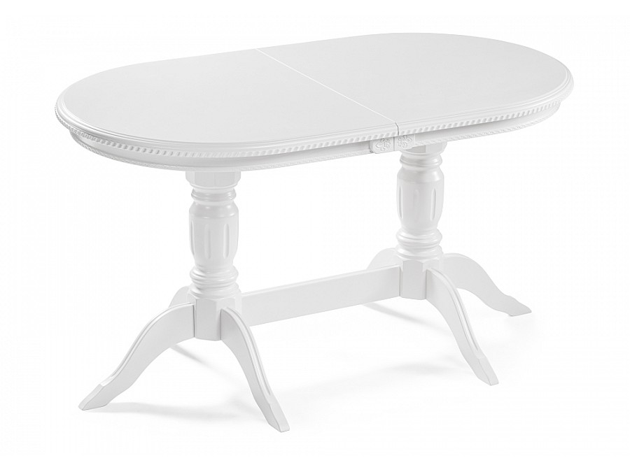 Стол деревянный Эритрин 140(180)х80х77 белый / белый