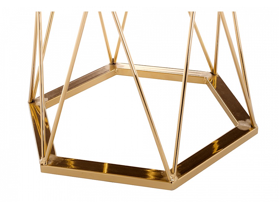 Стол деревянный Melan 60х70 white / gold