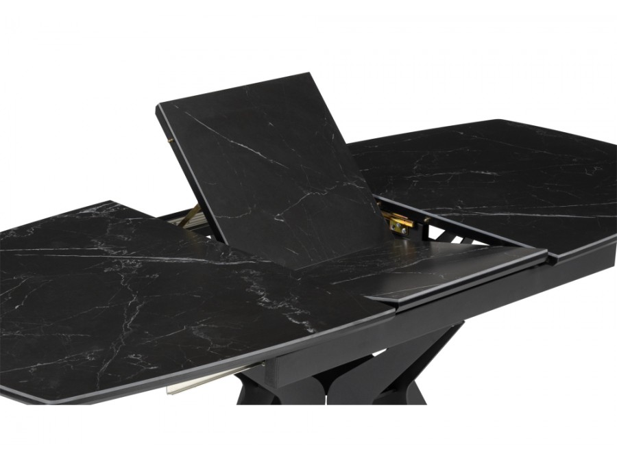 Риполь 160(205)х89 черный мрамор shakespeare black / черный