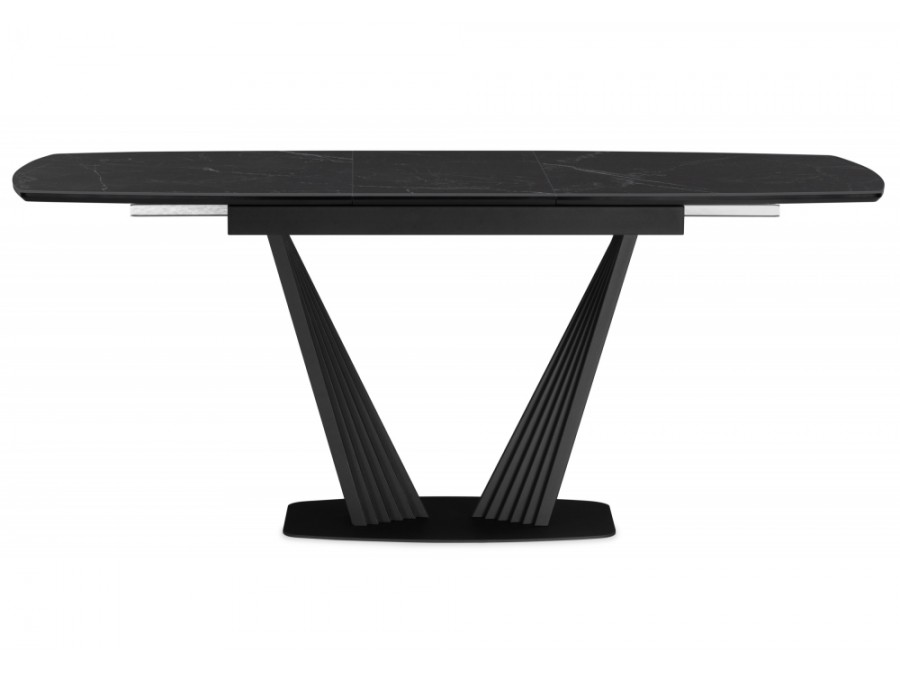 Вейл 160(205)х89 черный мрамор shakespeare black / черный