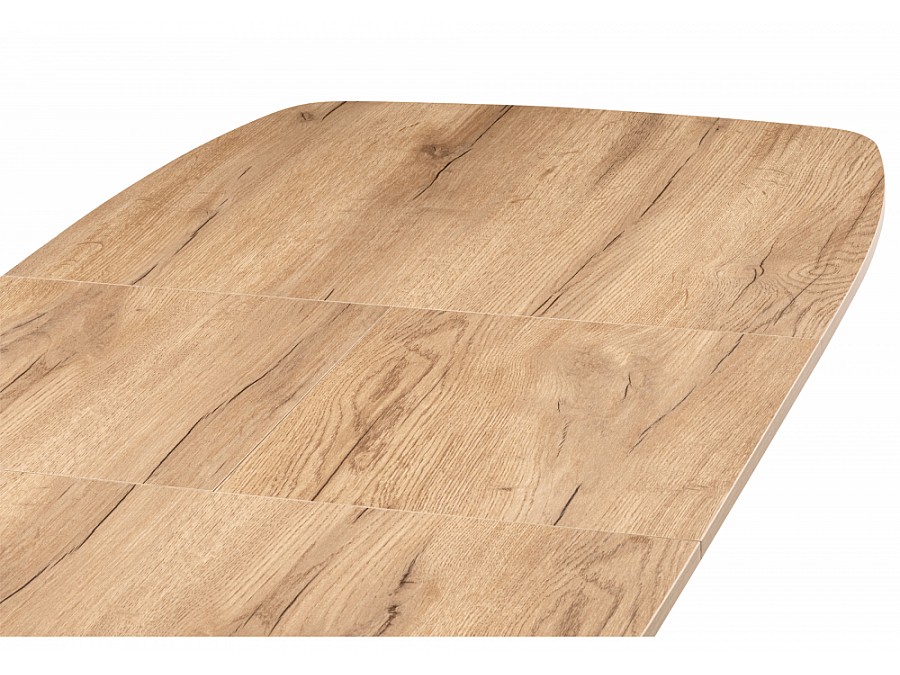 Кортез 116(160)x77 раздвижной дуб табачный / черный