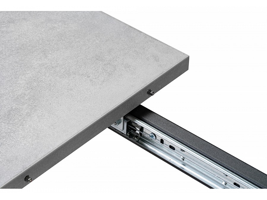 раскладной Денвер Лофт 120 25 мм бетон / черный матовый