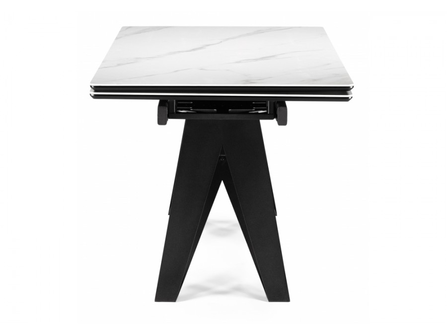 Блэкберн 140(200)х80 белый мрамор snow white / черный