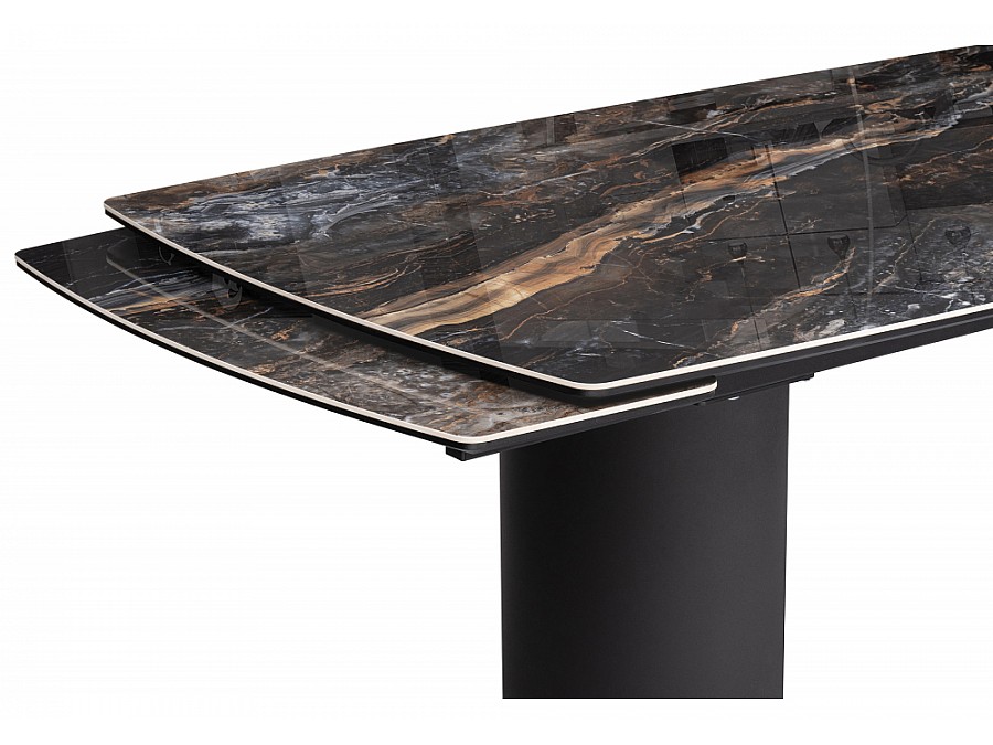 Керамический стол Маре 200(260)х100х77 neodom titanium lawa nero / черный