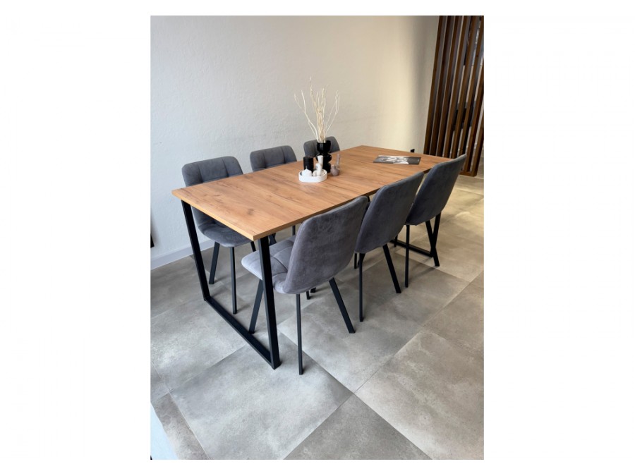 Лиман 117 (157) x 77 дуб крафт золотой / черный матовый