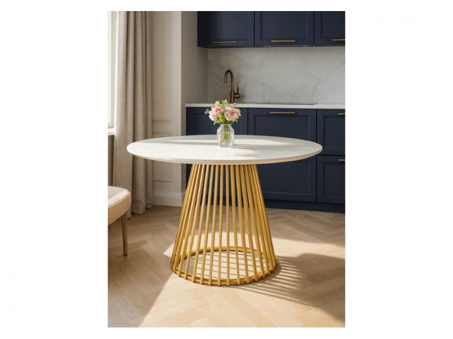 Нэнси 110 onyx bianco soft satin / золото