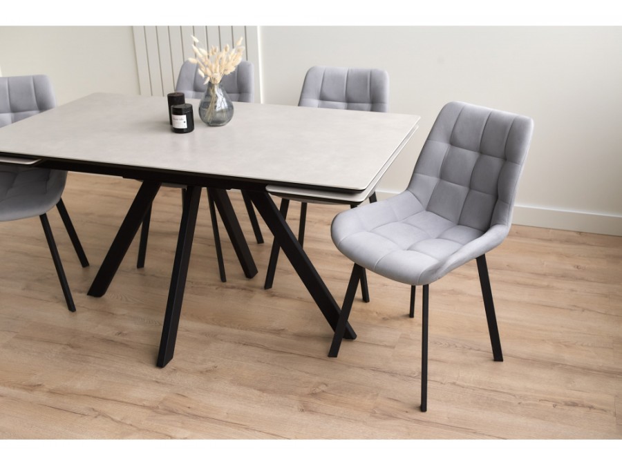 Вилли 140(200)х80 carmen light grey / черный