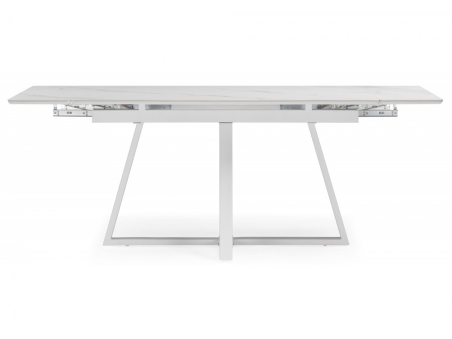 Памелла 140 (200) х 80 белый мрамор alpin white / snow white / белый