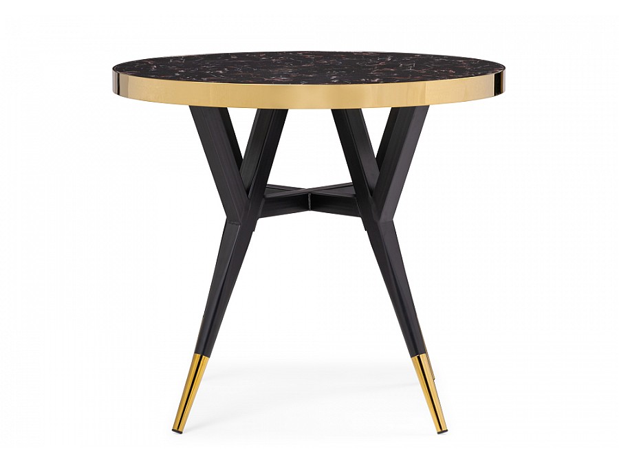 Стол деревянный Selina 80х72 black / gold