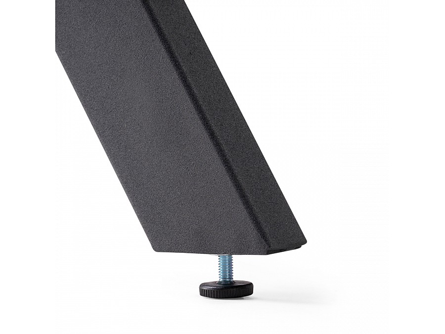 Стол деревянный Трейси 90(120)х90х75 бетон / черный