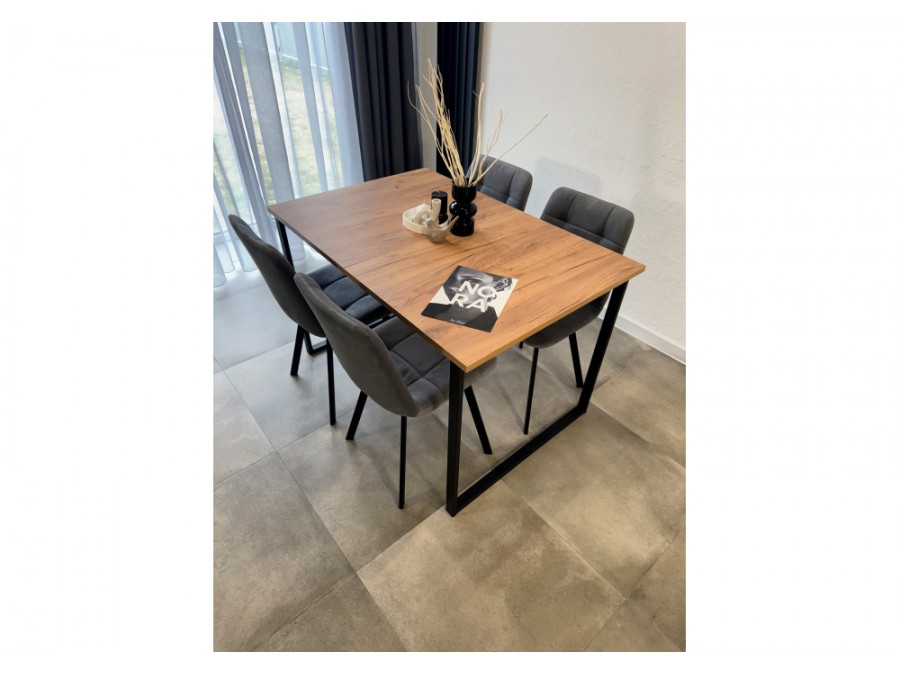 Лиман 117 (157) x 77 дуб крафт золотой / черный матовый