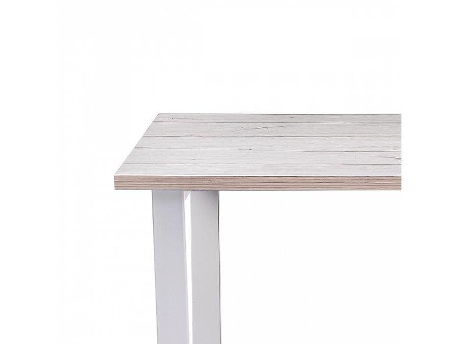 Стол деревянный Лота Лофт 140х80х75 25 мм юта / белый матовый