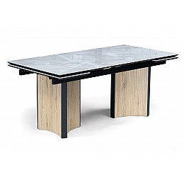 Саливан 180x90 черный кварц / дуб монтана