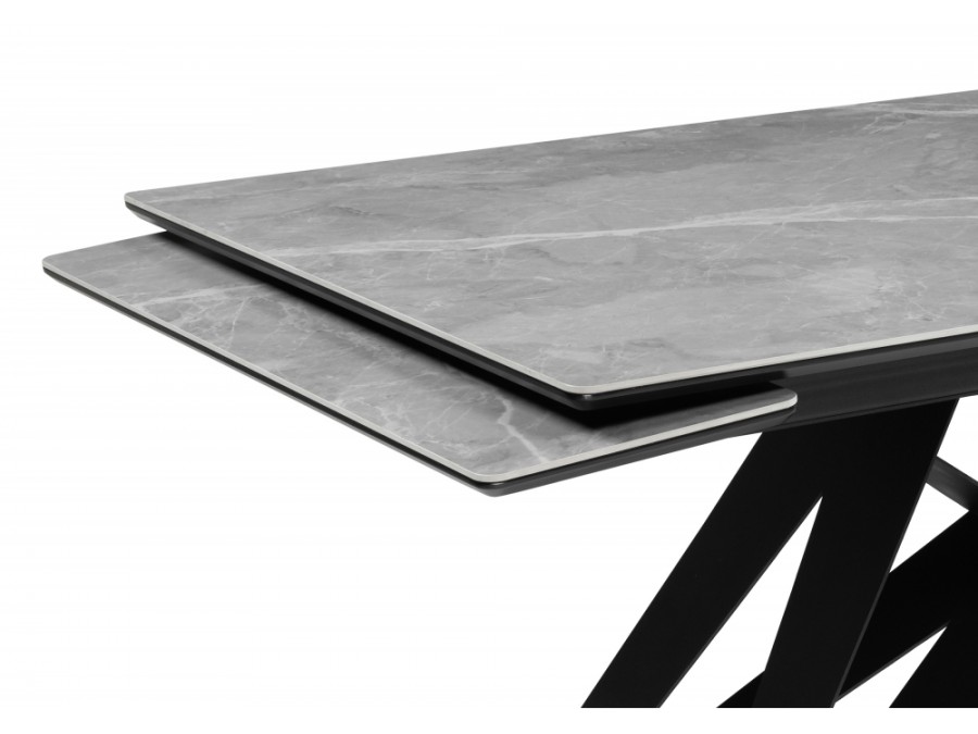 Блэкберн 140(200)х80 серый мрамор larka grey / черный