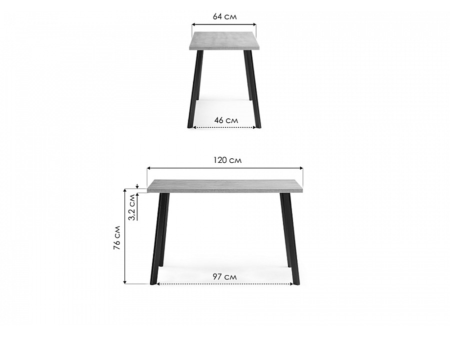 Тринити Лофт 120 32 мм дуб галифакс табако / черный матовый