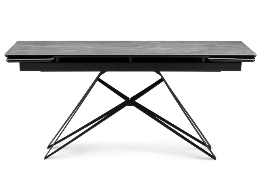 Блэкберн 140(200)х80 серый мрамор larka grey / черный